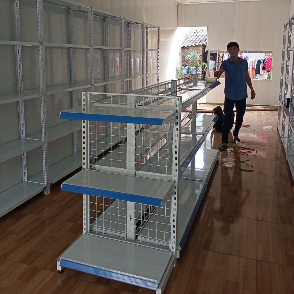 Kệ Siêu Thị Đôi Lưới 3 Tầng C120 X R70 3
