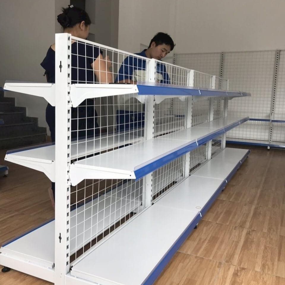 Kệ Siêu Thị Đôi Lưới 3 Tầng C120 X R70 4