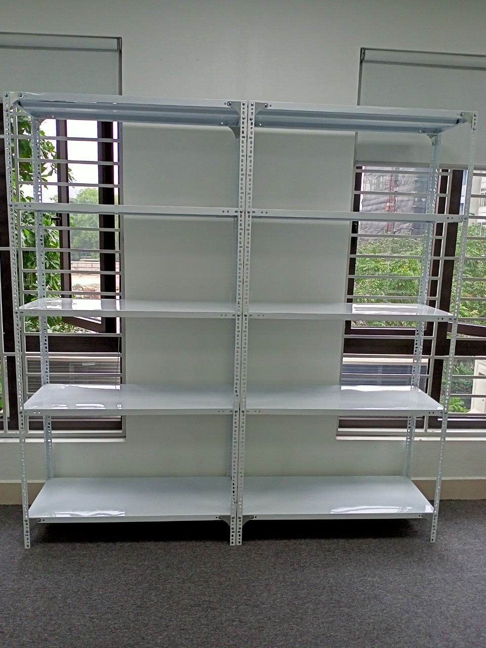Kệ Sắt V Lỗ 5 Tầng C200 x D100 8